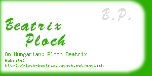 beatrix ploch business card